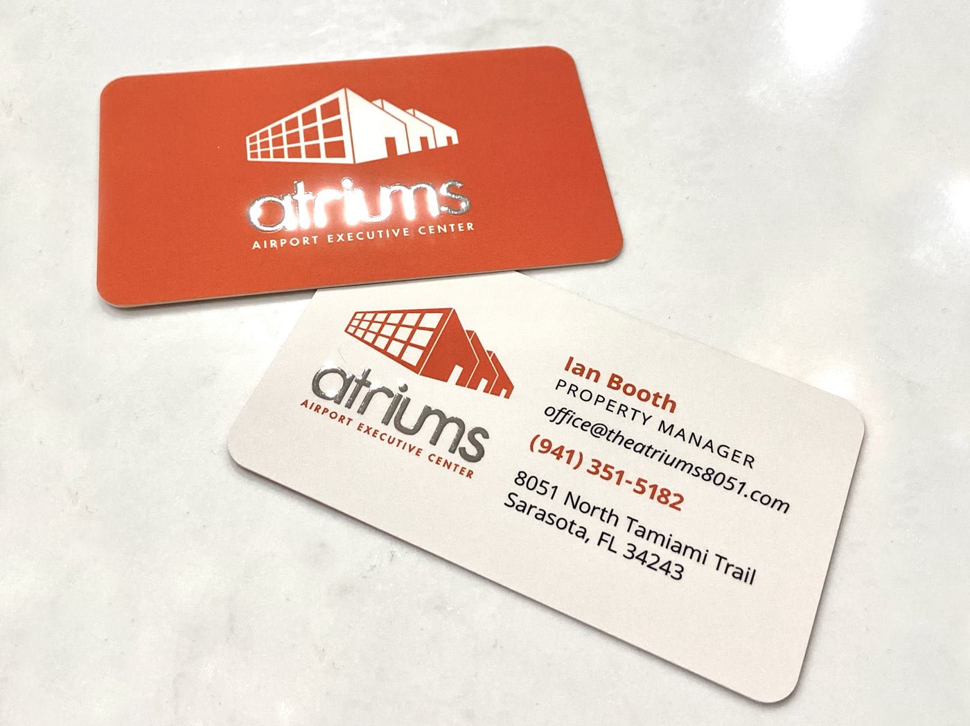 Atriums Business Cards