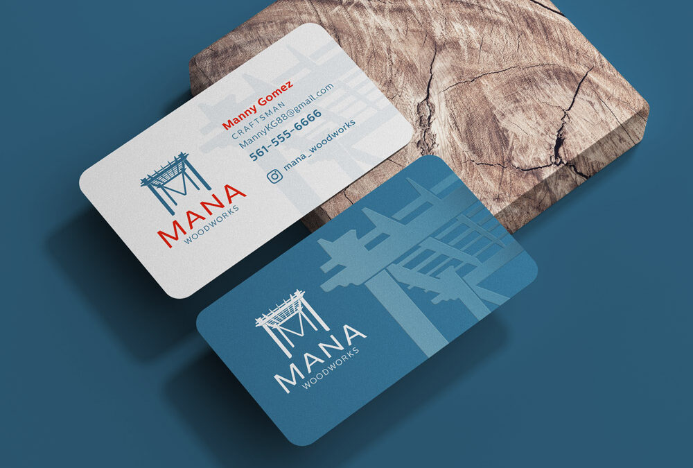 Mana Woodworks – Logo and Business Card